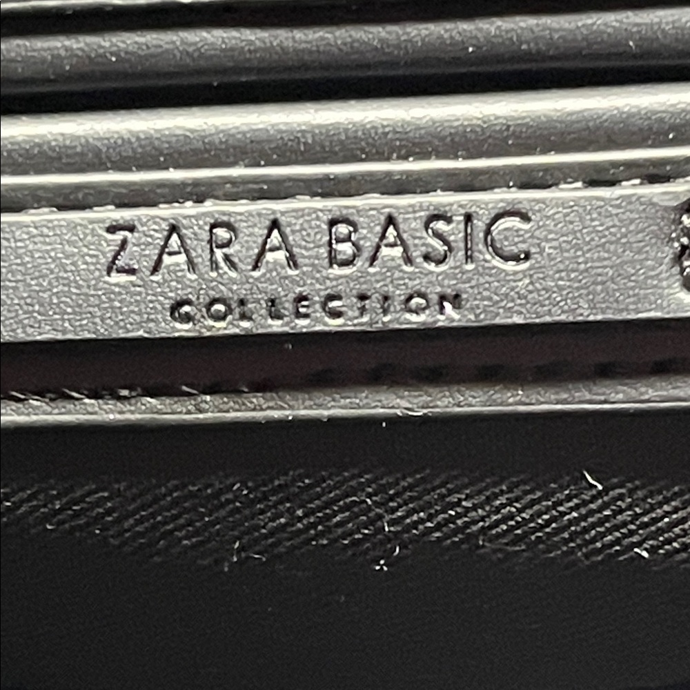 Zara Burgundy Black Crossbody Satchel Two Tone Top Handle Handbag - Picture 9 of 10